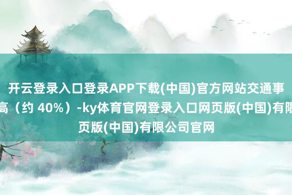开云登录入口登录APP下载(中国)官方网站交通事故占比最高（约 40%）-ky体育官网登录入口网页版(中国)有限公司官网